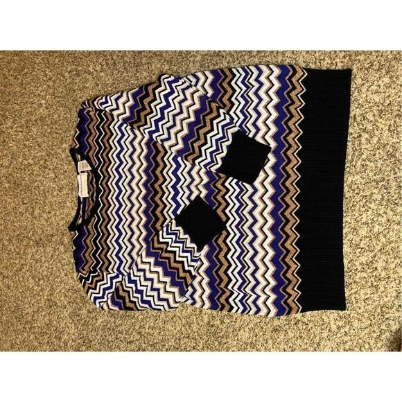 Alfred Dunner Chevon Gold Shimmer Sweater Top Women's Size 1x - Picture 7 of 7